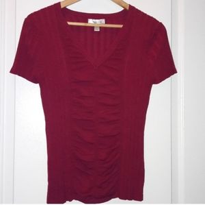 Dressbarn | V-Neck Short Sleeve Sweater